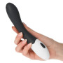vibrator for vaginal G-spot stimulator realistic dildo phallus vibrating silicone black