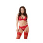 Strip Set Red cottelli collection Sexy Red Underwear
