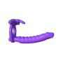 Vibrating Phallus Wearable Strap Onwith Vibrating Phallic Ring DOUBLE DELIGHT