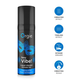 Intimate stimulant lubricant orgie gel SEXY VIBE liquid vibrator