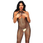 Tuta Rete sexy Bodystocking bust black crotch