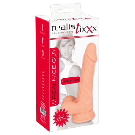 Vibrator Dildo Realistic RealFlesh Vibrating Dong 7inch