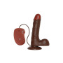 Vibratore realistico real rapture brown 8''