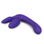 Wearable vaginal phallus without triple purply harness