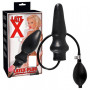 Latex latex latex black inflatable dildo anal phallus