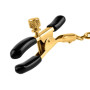 NIPPLE PLIERS FETISH FANTASY GOLD CHAIN NIPPLE CLAMPS