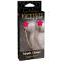 NIPPLE PLIERS FETISH FANTASY GOLD CHAIN NIPPLE CLAMPS