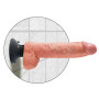 Realistic Vibrator KING COCK 7 vibrating with whit suction cup Balls clear