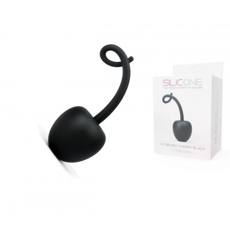 Vaginal ball in cherry secret black silicone
