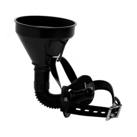 Maschera bondage con imbuto latrine fetish gag morso