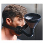 Bondage mask with funnel fetish gag bite