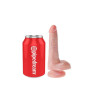 Dildo with realistic vaginal phallus suction cup king cock 6 testicles