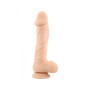Fallo realistico dildo vaginale con ventosa e testicoli in silicone Berry safe flesh 9