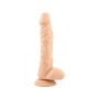 Make it realistic vaginal dildo with suction cup and silicone testicles Stocky Long safe flesh 9.5