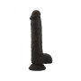 Make it realistic black silicone vaginal dildo with suction cup Brush Black real