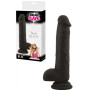 Make it realistic black silicone vaginal dildo with suction cup Brush Black real
