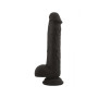Make it realistic black silicone vaginal dildo with suction cup Brush Black real