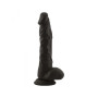 Make it realistic black silicone vaginal dildo with suction cup safe long stocky real Black