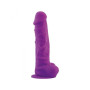 Realistico Dildo Fallo Vaginale Grande maxi con ventosa in silicone big Arm Purple 11