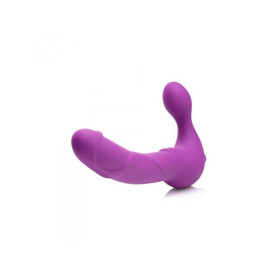 Double vibrator vibrator vibrating vaginal pink wearable strap on regal rider