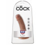 Do it with realistic vaginal dildo suction cup king cock 6 tan