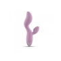 Vibratore rabbit vaginale doppio in silicone rosa dildo vibrante con stimolatore clitoride