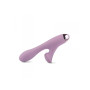Double Vaginal Silicone Vibrator with Clitoral Stimulator Vibrating Dildo Design