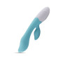 Vibrator rabbit double realistic vibrating phallus vaginal blue stimulator for rechargeable clitoris