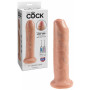 Realistic vaginal phallus dildo with suction cup king cock uncut cock 7 flesh