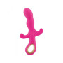 Vibratore con stimolatore clitoride fallo dildo vibrante vaginale in silicone rosa