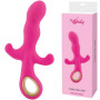 Vibrator with clitoral stimulator phallus pink silicone vaginal vibrating dildo
