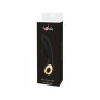 Double black rabbit vibrator with silicone clitoral stimulator and rechargeable vibrating dildo