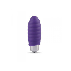 Vibratore vaginale fallo dildo vibrante mini stimolatore clitoride in silicone viola