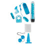 Sex toys Kit for Couple Vaginal Stimulator Plug Dildo Vibrator Realistic Vaginal Anal Blue Toy Set