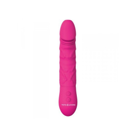 Vibratore in silicone realistico vaginale fallo dildo vibrante ricaricabile impermeabile rosa