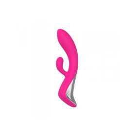 Vibratore doppio rabbit stimolatore vaginale clitoride dildo fallo vibrante vaginale charm pink