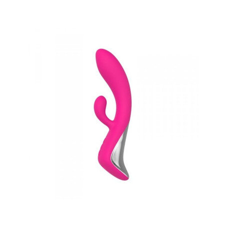 Vibratore doppio rabbit stimolatore vaginale clitoride dildo fallo vibrante vaginale charm pink