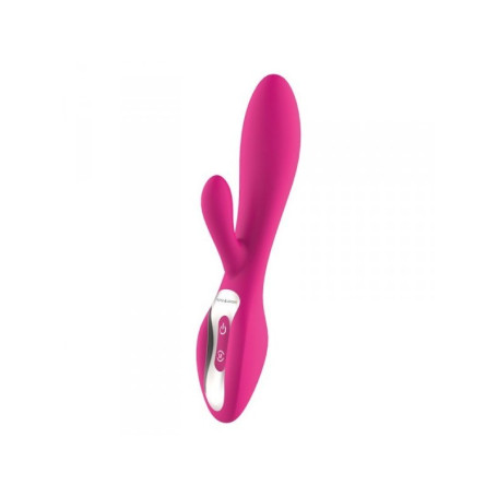 Vibratore rabbit doppio con stimolatore clitoride vaginale falo dildo vibrante in silicone