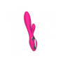 Double rabbit vibrator with vaginal clitoral stimulator falo silicone vibrating dildo