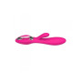 Vibratore rabbit doppio con stimolatore clitoride vaginale falo dildo vibrante in silicone