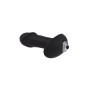 Vibratore anale realistico stimolatore plug vaginale nero in silicone fallo dildo vibrante anal bow