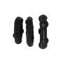 Kit phallic ring 3pcs against premature ejaculation sex toys black black cockring
