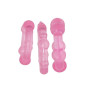 Kit phallic ring 3pcs against premature ejaculation sex toys cockring pink