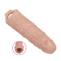 Phallic penis extension sheath wearable with phallic cockring
