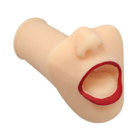 Realistic mouth masturbator stimulator for male penis