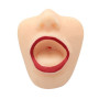 Realistic mouth masturbator stimulator for male penis