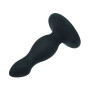 Anal Phallus Plug with Black Dildo Suction Cup Black Butt Plug Black
