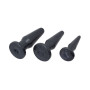 Anal Phallus Kit Sex Toys Black Mini Medium Maxi Dildo Black Anal Plug Sex Toys