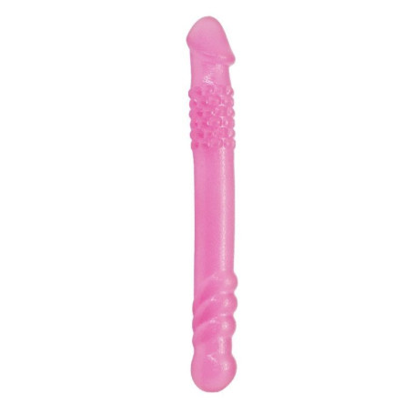 Realistic vaginal phallus double anal dildo cock pink mini sex toy woman