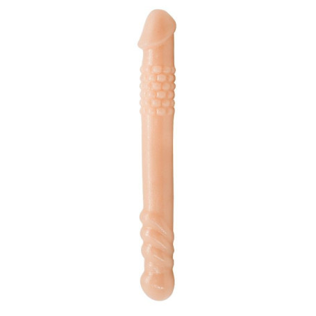Do it double vaginal anal dildo realistic sex toy for men and women flesh color
